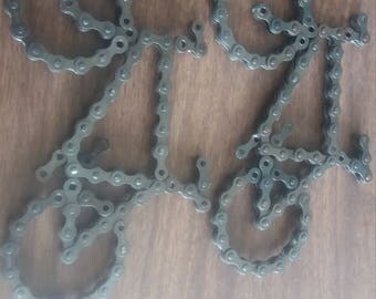 Mountain bike bicycle made from recycled bike chain.-you know you want one.
