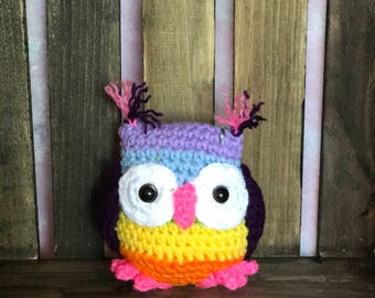 rainbow owl plush