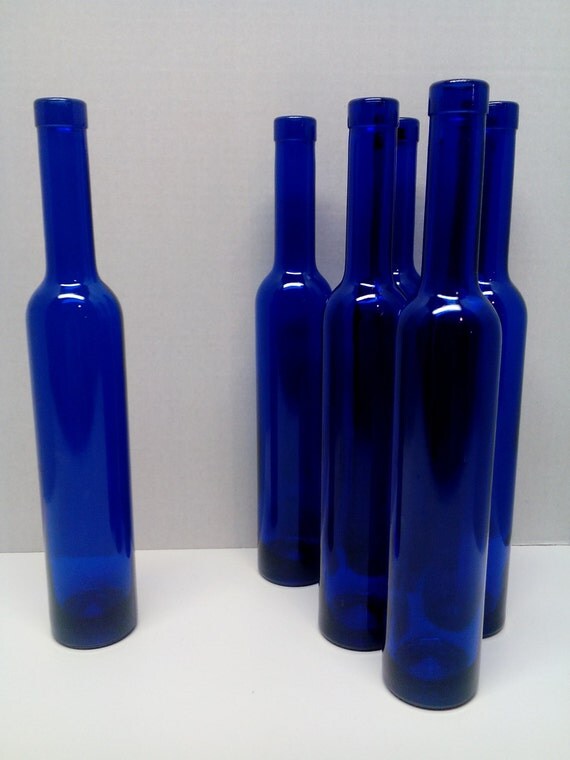 375 ML Cobalt Blue Wine Bottles