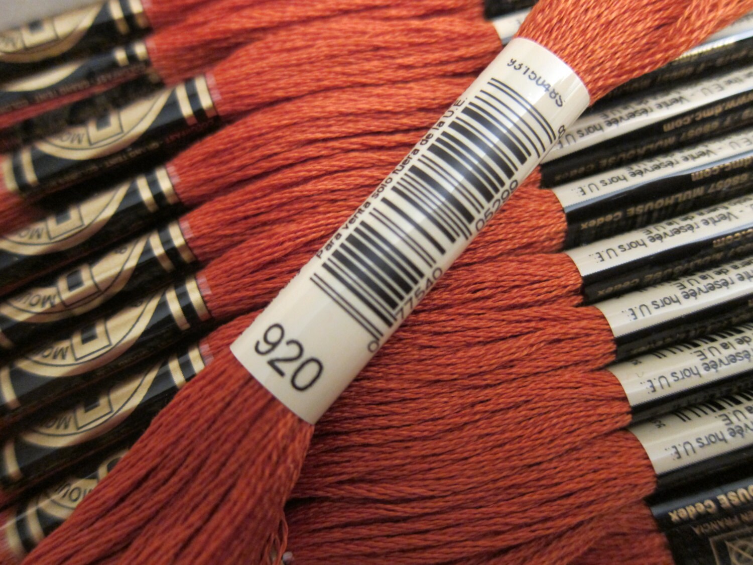 Color 920 DMC Cotton Embroidery Floss 8m / 8.7 yd. Skeins