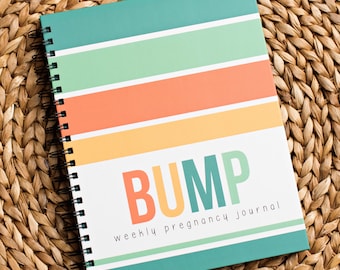 Bump Book™ - Pregnancy Journal - Pregnancy - Baby Book - Modern Baby Book - Neutral