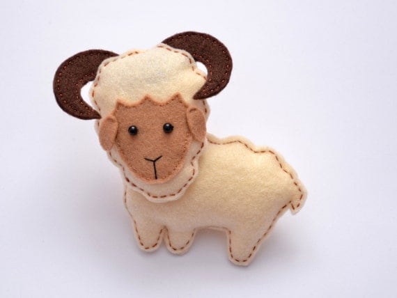 stuffed ram toy