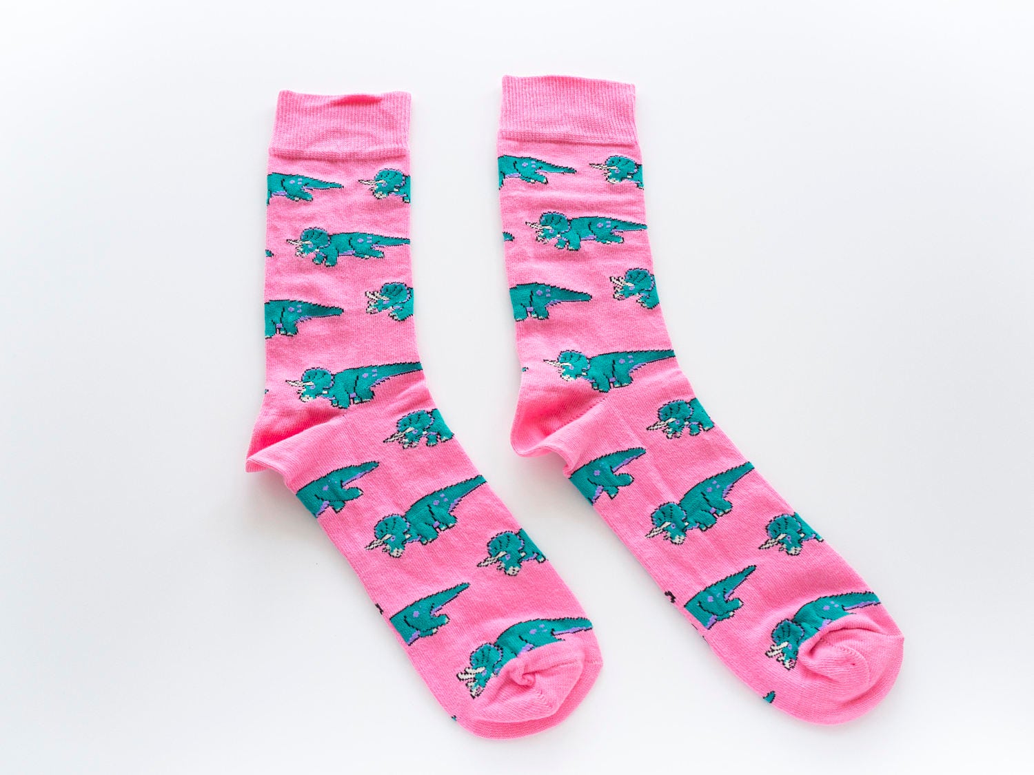 Dinosaur Socks. TRex Dress Socks made in the UK. Green