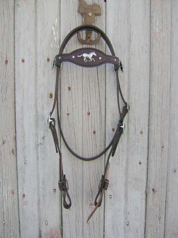 Handmade Custom Running Horse Headstall