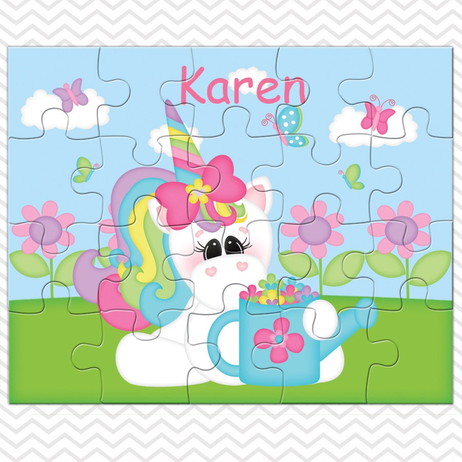 unicorn personalized puzzle personalized unicorn puzzle