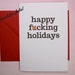 Funny Christmas Card Funny Holiday Card Card for Friend