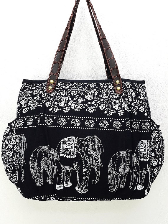 Women bag Handbags Thai Cotton bag Elephant bag Hippie bag