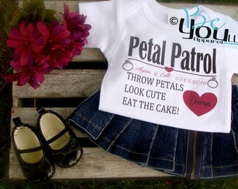 PETAL PATROL; petal patrol shirt; flower girl dress; flower girl gift; flower girl shirt; wedding party gifts; wedding party shirts; HEARTS
