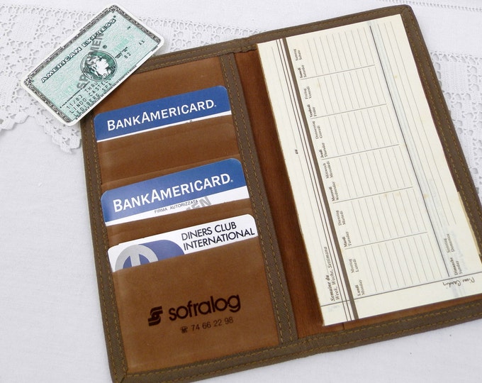Vintage Unused Tweed Pierre Cardin Designer Card Case and Diary, Retro, Vintage, Wallet, Organizer, Men's Wear, Gift, Credit Card, Date