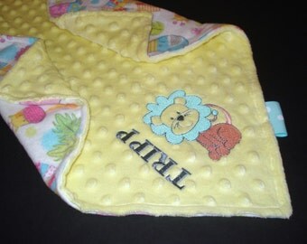 Minky Baby Blanket, LOVEY Blanket, Baby Security Blanket,Monogram Baby Blanket,Baby Sensory Blanket
