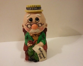 Retirement Fund Ceramic Coin Bank - made in Japan