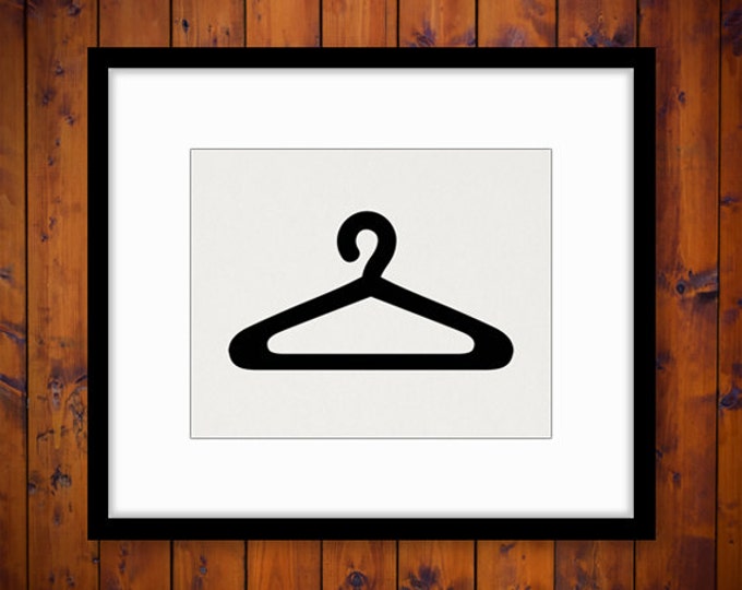 Printable Clothes Hanger Image Download Clothing Icon Digital Fashion Graphic Jpg Png Eps HQ 300dpi No.4333