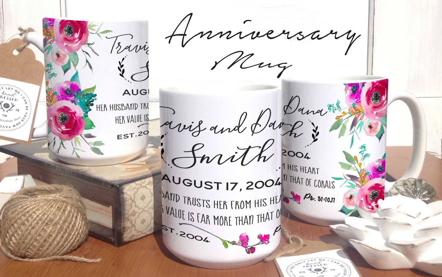  Wedding  Anniversary  Gift Set Personalized jw  ministry jw 