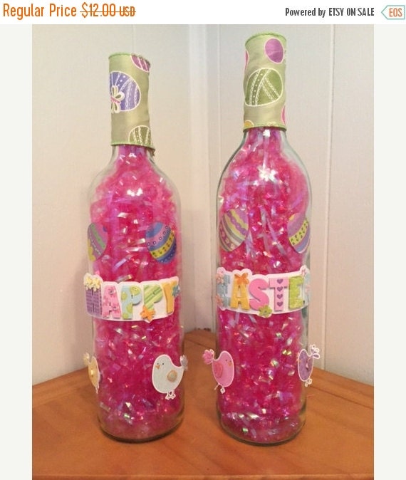 Stock Up and Save CLEARANCE! Easter Decor, Easter Wine Bottles, Wine
