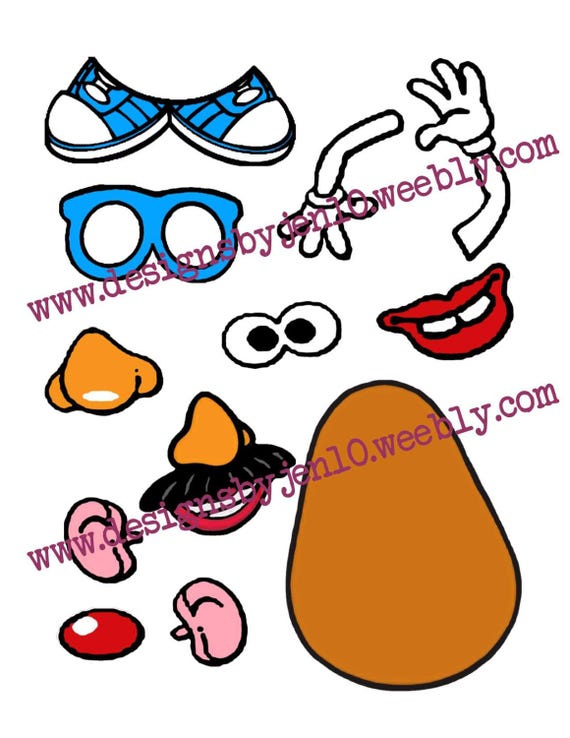 Preschool File Folder Game Mr. PotatoHead