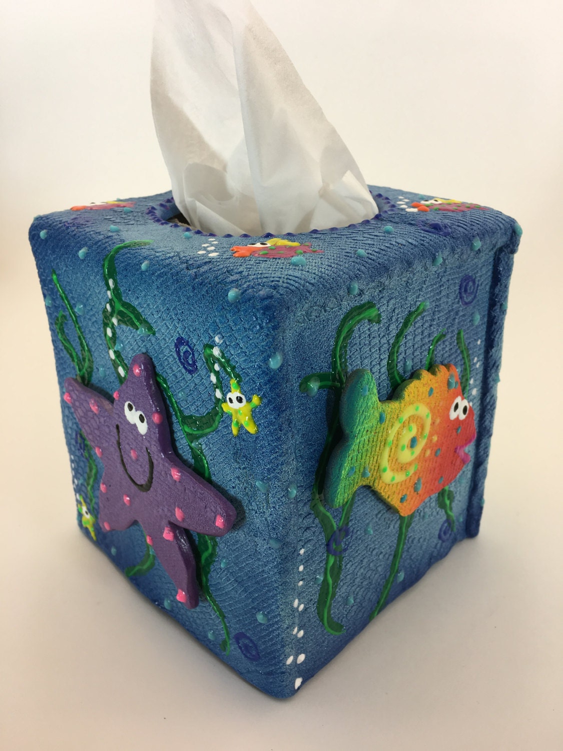 Kleenex Box Cover Beach Theme Tissue Box Cover bathroom