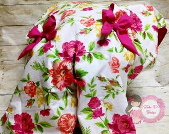 Floral car seat cover