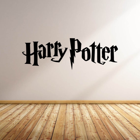 Vinyl Wall Word Decal Harry Potter Logo Inspired by Harry