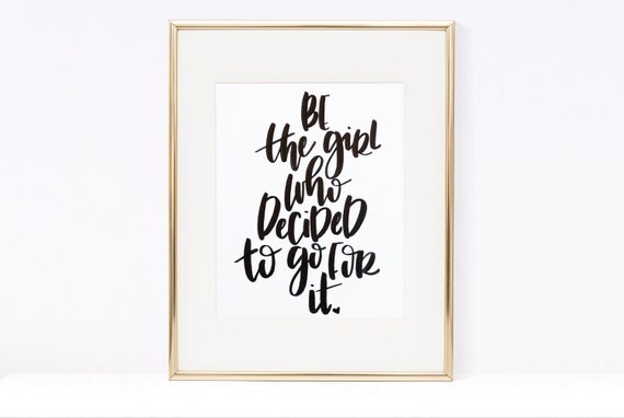 Items similar to Inspirational Wall Art, Inspirational Quote, Office ...