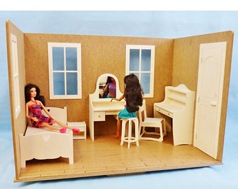 Wood Diorama 1/6 DIY for your playscale DOLLS : Blythe Pullip Monster High Barbie Fashion Royalty BJD dolls Roombox dollhouse