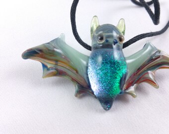 Bat - Glass Pendant Necklace
