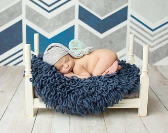 Newborn Baby Photography Prop Wooden Flipping Bed to Bench