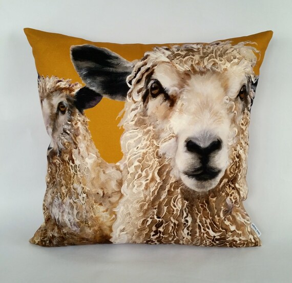 Longwool Sheep Cushion Cover sheep pillow farm animals