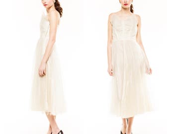 Vintage Tulle Prom Dress