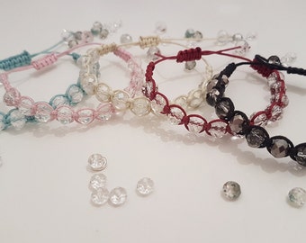 Shamballa bracelet with crystals