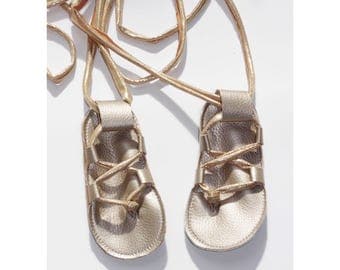 baby gladiator sandals, baby Jesus shoes, toddler lace sandals