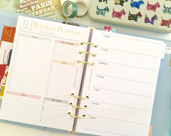 2017 Weekly Planner - Printable Planner - 2017 Daily Planner - Year Planner - 2017 Planner Inserts - 2017 Monthly Planner - instant download