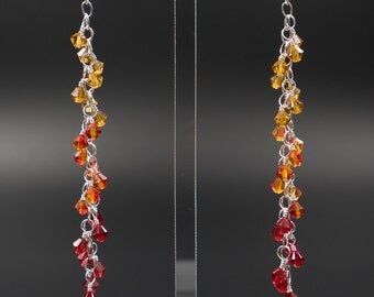 •EQUA-ORBIT• red creek jasper + gold earrings