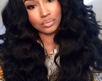 24" Brazilian Body Wave 100% Virgin Top Grade Human Hair Wig w/ Bleached knots, Tweezed part, 150 density & overnight shipping