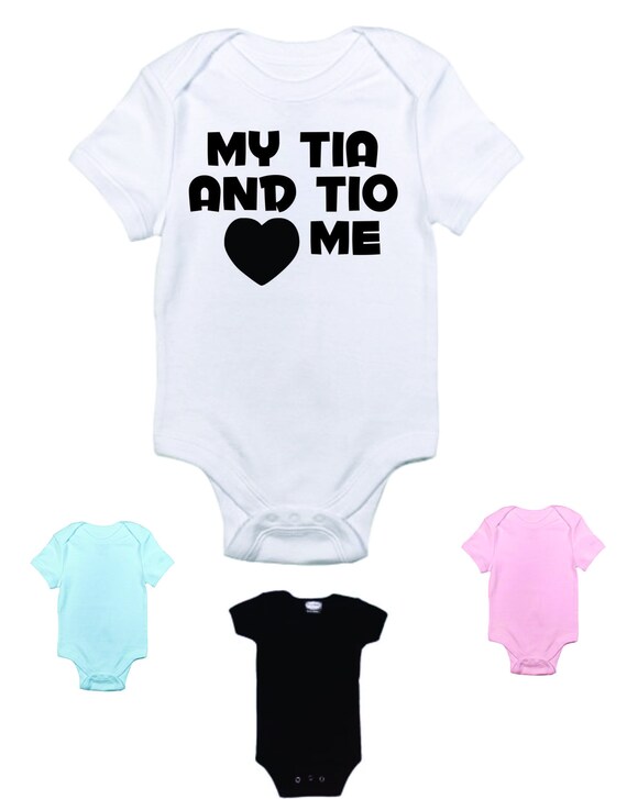 My Tia & Tio love me spanish niece or nephew baby bodysuit