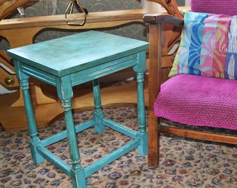 Upcycled Shabby Chic Side Table