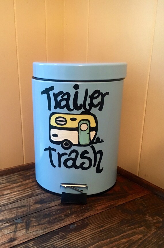 Trailer Trash Painted Trash Can Trailer Trash Painted Trash