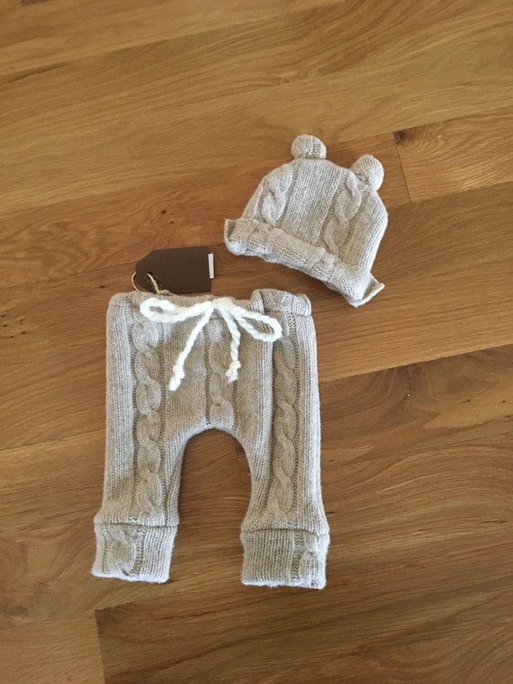 Baby sweater pants and hat set gender neutral babi gift