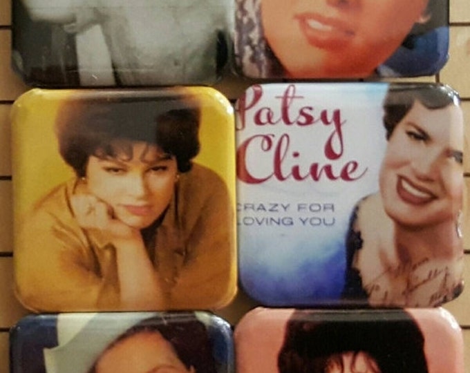 Button Pins, Pin Backs, Patsy Cline, Backpack Pins, Photo Pins