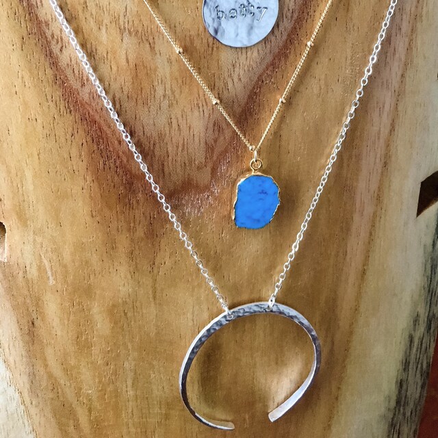 delicate jewelry handmade in Charleston SC by ThistleandThatch