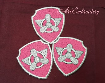 Set of 10 Puppy Badges - Applique Patches Embroidery Designs for Baby and Childreh.