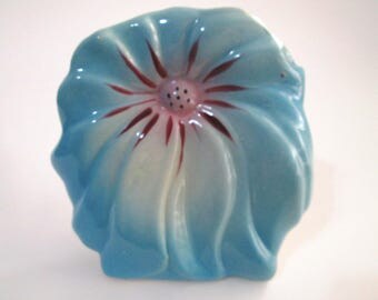 Vintage Flower Wall Pocket Vase, S. & A. Sternklar Wall Pocket Vase, Blue Flower Vase, McCoy Wall Pocket Vase, S A Sternklar Wall Planter