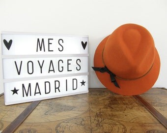 Felt hat fedora Madrid, several colors