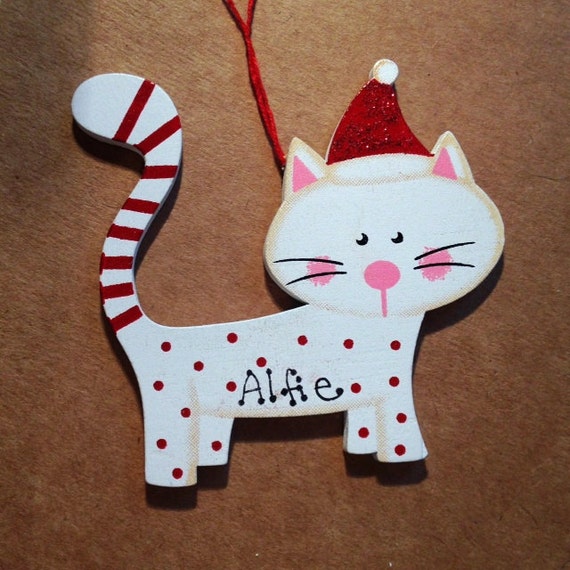 items similar to personalised christmas decoration cat items similar to personalised christmas decoration cat