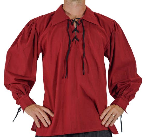 MERCHANT SHIRT RED Renaissance clothing medieval wear
