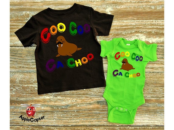 Kids Cute Beatles Shirt Coo Coo Ca Choo Baby Walrus Shirt