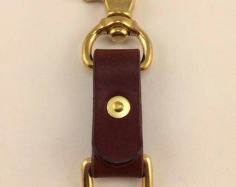 leather key fob