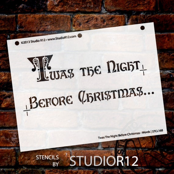 items-similar-to-twas-the-night-before-christmas-word-stencil-7-5-8-x-10-sku-stcl168-on-etsy