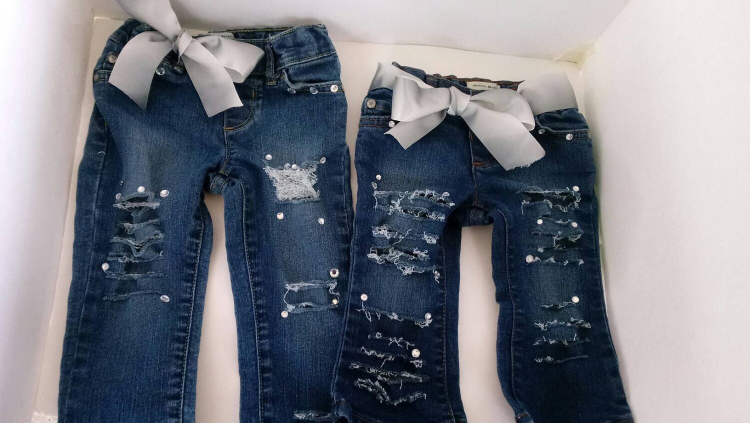 toddler and baby ripped jeans kids ripped by Karmelexpressions