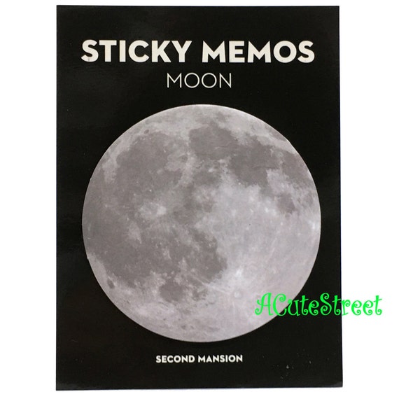 Moon Round Post IT Notes Sticky Memo SM082422