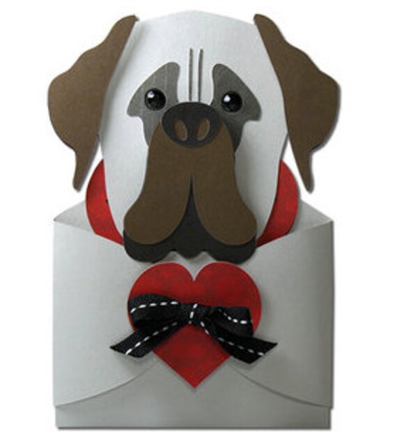 Dog Gift Card Keeper Holidays Birthdays Mastiff by PatchyPeanut
